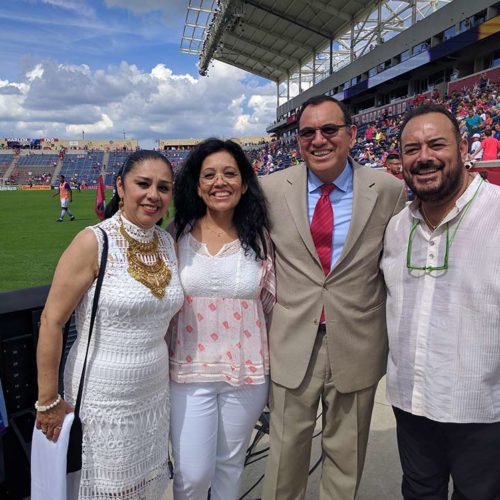 Dr Gilberto Munoz & his Family at Chicago Fire Soccer Award Ceremony